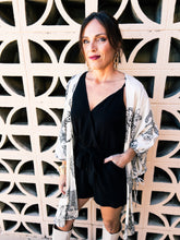 Load image into Gallery viewer, Black Asymmetrical Romper