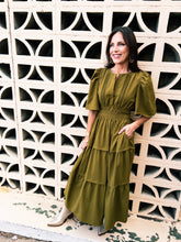 Load image into Gallery viewer, Martini Olive Regal Maxi Dress
