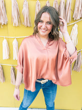 Load image into Gallery viewer, Copper Drop Shoulder Blouse