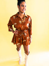 Load image into Gallery viewer, Toffee Cheetah Romper