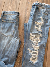 Load image into Gallery viewer, Heavy Distressed Straight Leg Jeans